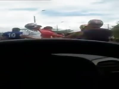  Biker and passenger crushed by truck