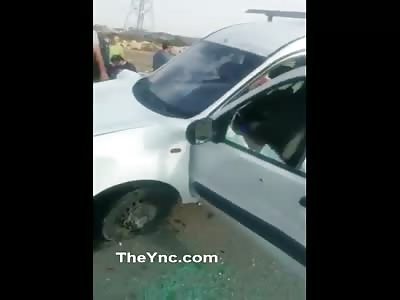 Aftermath Dead terrorist rat lays dead after stabbing 2 Soldiers. 