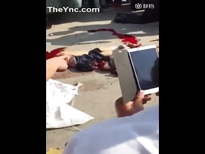 Update: Man crushed in half in traffic Accident. 