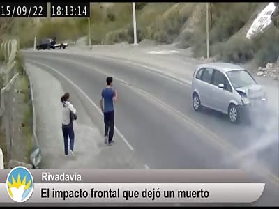 BRUTAL Collision between 2 cars, 1 dead