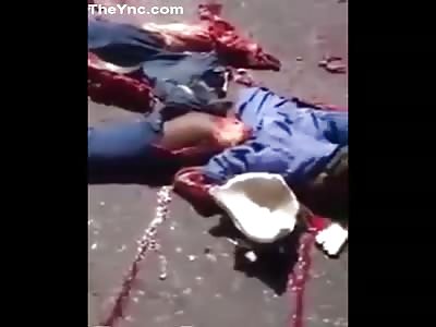 Jamaican Biker Spreads His Guts Over the Road, Courtesy of Bus.