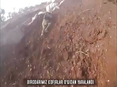 Rebel gets shot in the face by SAA soldier 