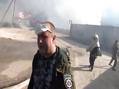 EXPLOSION oil base near Kiev