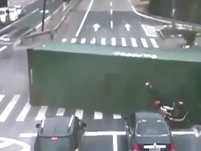 Truck full of dildos makes motorcyclist shit his pants