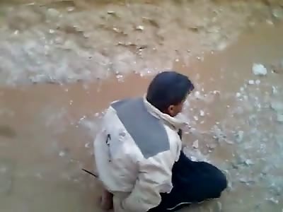 Muslims shot point-blank in the Pit of Doom