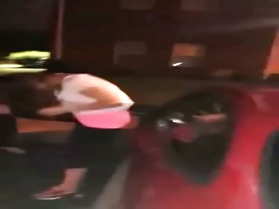 Fat  Puts Trashy White Girl in Her Place!