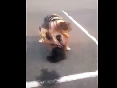 white girl bangs sistas head