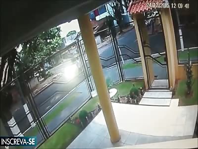 Biker Killed In Collision With Another Biker Pedestrian Has A Very Lucky Escape