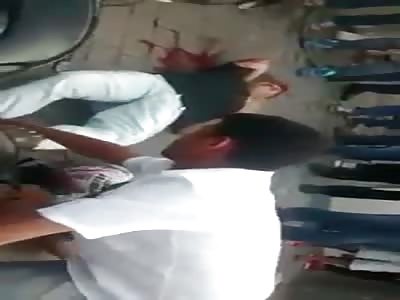 Robbers Got Shot by Police Dying in the Street