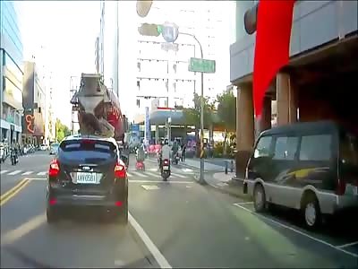 Man On Mobility Scooter Crushed To Death By Cement Truck