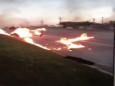 2 Men Set on Fire in Baltimore (Different More Clear Angle)