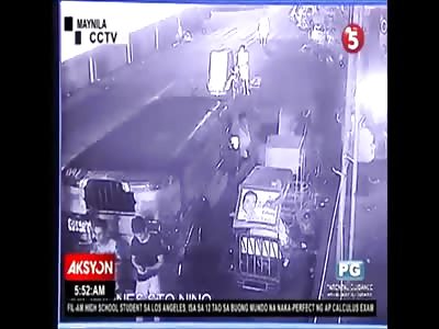 Man Killed by Point Blank Shot to the Face (Gang War in Philippines)