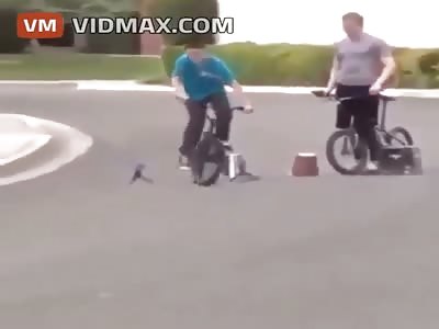 Now that is just f*cking brutal to watch. Kid faceplants hard on the sidewalk