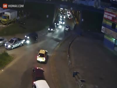 Drunk driver drives 6 Miles with a dead cyclist hanging out of his windshield.